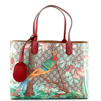 Gucci Shopping Tote Tian Print GG Coated Canvas Medium 169286