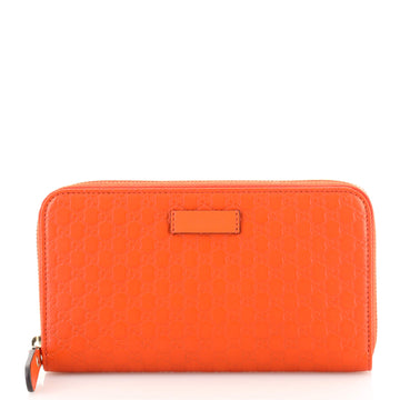 Gucci Zip Around Wallet (Outlet) Microguccissima Leather Long