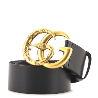 Gucci Snake Marmont Belt Leather Wide