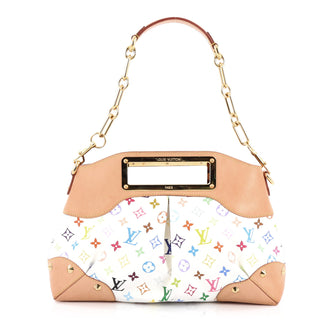 Louis Vuitton Judy Handbag Monogram Multicolor MM White