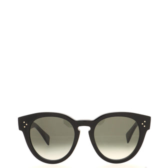 Celine Thin Preppy Round Sunglasses Acetate