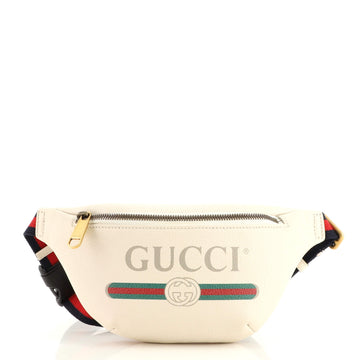 Gucci Logo Belt Bag Printed Leather Small