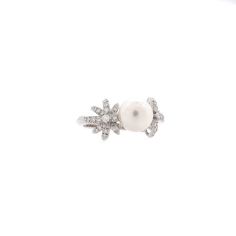 Tiffany & Co. Fireworks Ring Platinum with Diamonds and Pearl