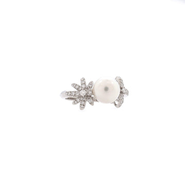 Tiffany & Co. Fireworks Ring Platinum with Diamonds and Pearl