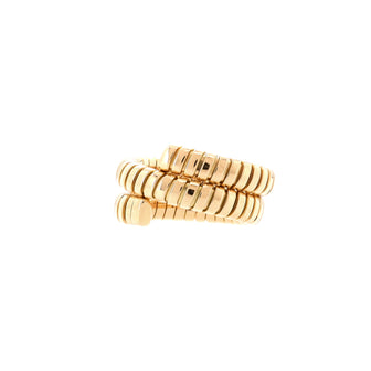 Bvlgari Serpenti Tubogas Double Wrap Ring 18K Yellow Gold