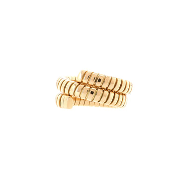 Bvlgari Serpenti Tubogas Double Wrap Ring 18K Yellow Gold
