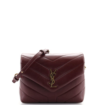 Saint Laurent LouLou Shoulder Bag Matelasse Chevron Leather Toy