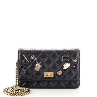 Chanel Lucky Charms Reissue 2.55 Wallet on Chain Quilted Calfskin