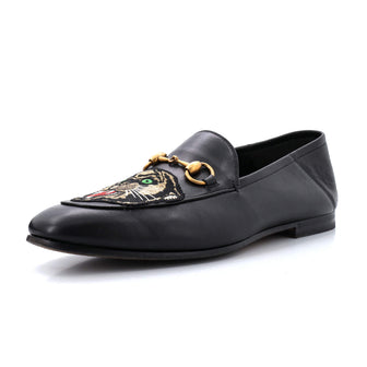 Gucci Men's Brixton Horsebit Loafers Embroidered Leather