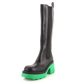 Bottega Veneta Women's The Flash Knee High Chelsea Boots Leather