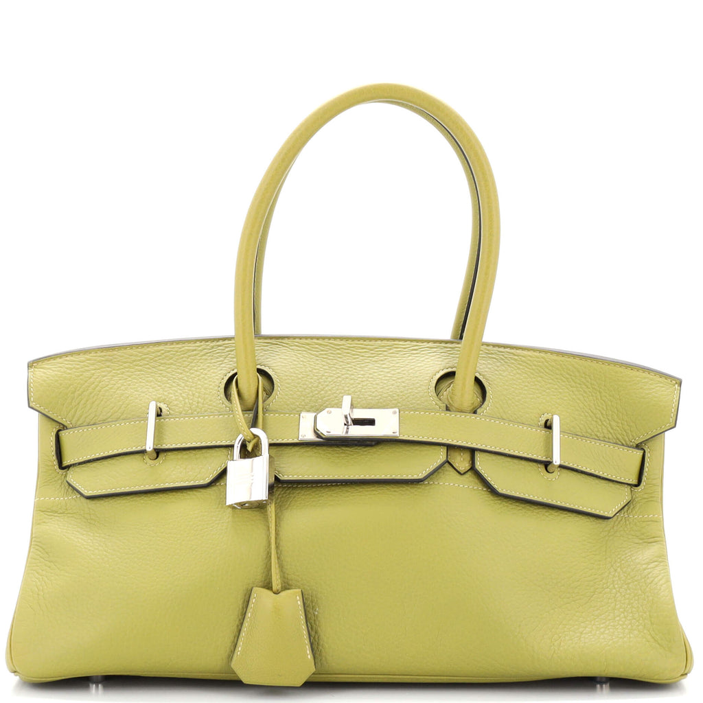 Hermes Birkin JPG Handbag Vert Chartreuse Clemence with Palladium