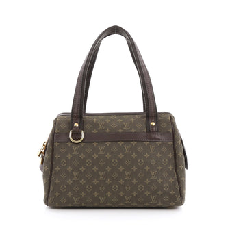 Louis Vuitton Josephine Handbag Mini Lin PM Green