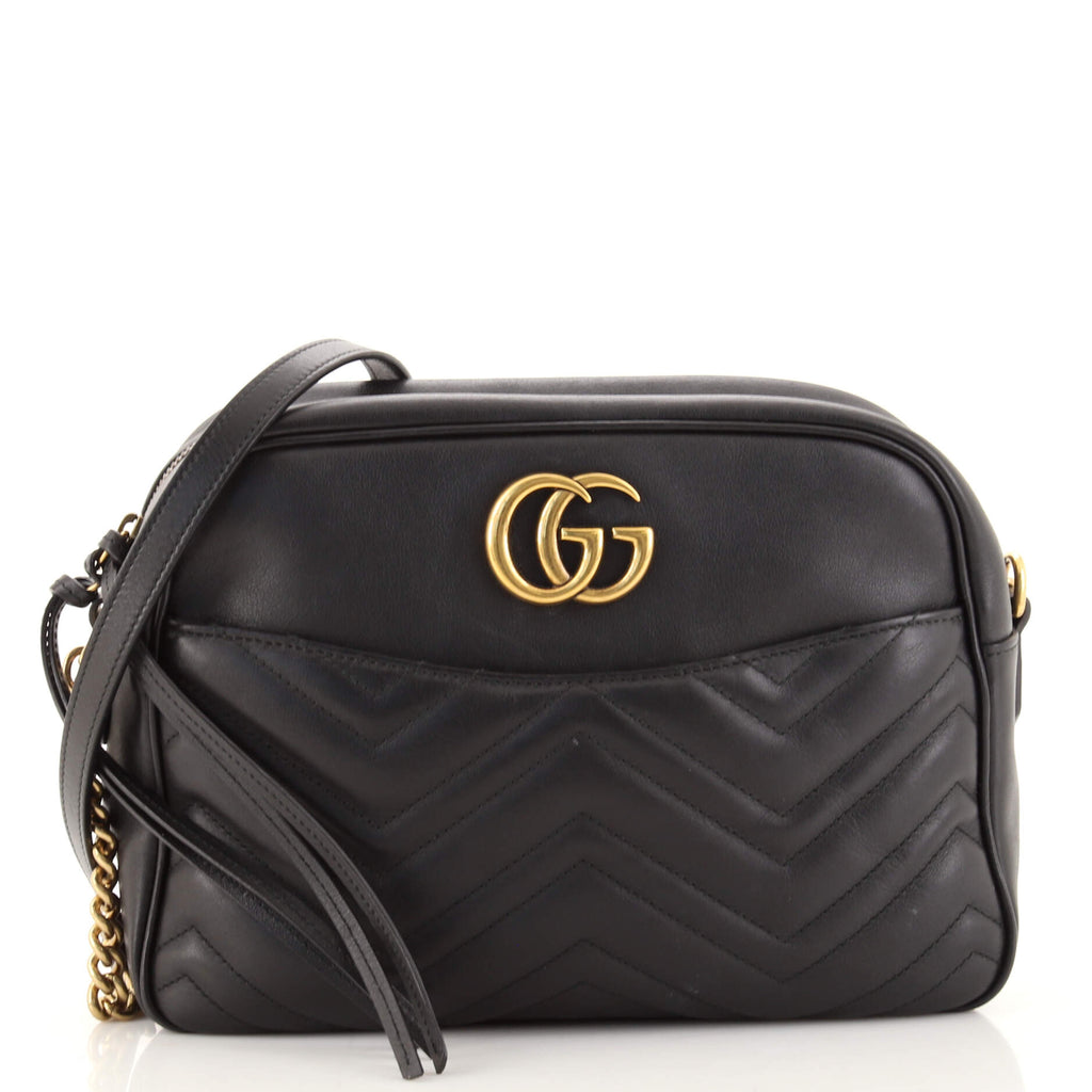 Gucci - GG Marmont Matelassé Black Bag
