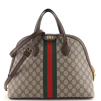 Gucci Ophidia Dome Top Handle Bag GG Coated Canvas Medium