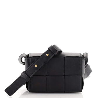 Bottega Veneta Cassette Crossbody Bag Maxi Intrecciato Leather Extra Mini
