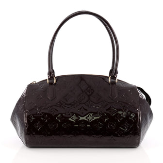 Louis Vuitton Sherwood Handbag Monogram Vernis GM Red