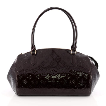 Louis Vuitton Sherwood Handbag Monogram Vernis GM Red