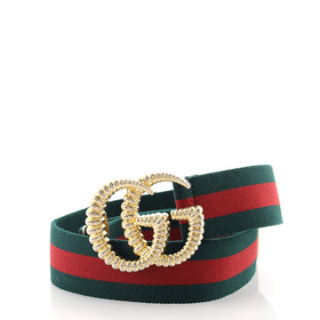 Gucci GG Torchon Web Belt Canvas Wide