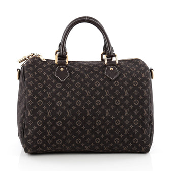 Louis Vuitton Speedy Bandouliere Bag Monogram Idylle 30 Brown