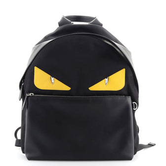 Fendi Monster Backpack Nylon with Leather Large