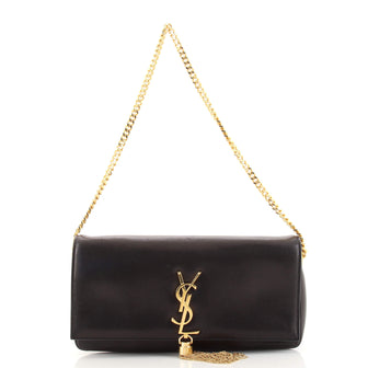 Saint Laurent Kate 99 Tassel Flap Bag Leather Medium