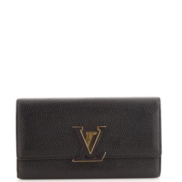 Louis Vuitton Capucines Wallet Leather