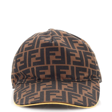 Fendi Logo Baseball Cap Zucca Canvas