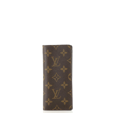 Louis Vuitton Etui Lunettes Simple Glasses Case Monogram Canvas