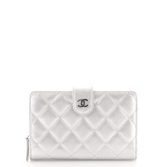 Chanel CC French Wallet Quilted Lambskin