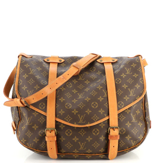Louis Vuitton Saumur Handbag Monogram Canvas 43