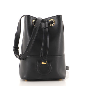Salvatore Ferragamo City Bucket Bag Leather Small