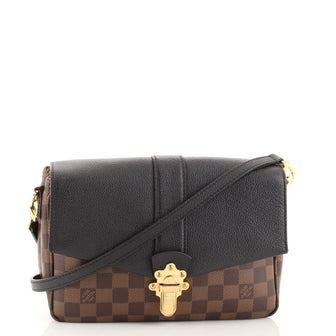 Louis Vuitton Clapton Handbag Damier and Leather PM