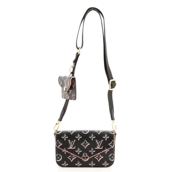 Louis Vuitton Felicie Strap & Go Handbag Fall for You Monogram