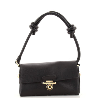 Salvatore Ferragamo Glam Flap Shoulder Bag Leather Small