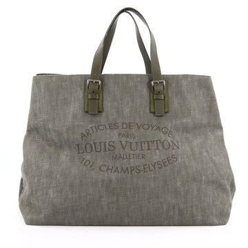 Louis Vuitton Limited Edition Articles de Voyage Cabas Denim XL Green