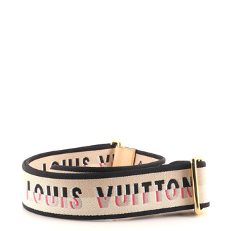 Louis Vuitton Logo Shoulder Strap Jacquard Wide