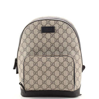 Gucci Zip Pocket Backpack GG Coated Canvas Small