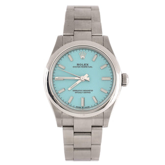 Oyster Perpetual Automatic Watch Stainless Steel with Tiffany Blue Dial 31
