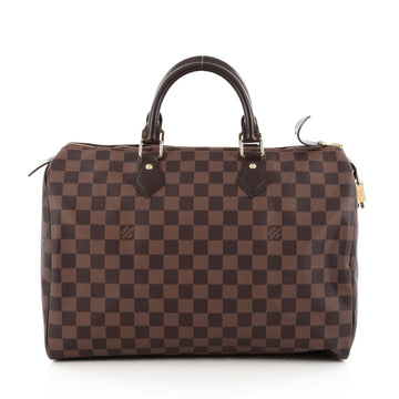 Louis Vuitton Speedy Handbag Damier 35 Brown