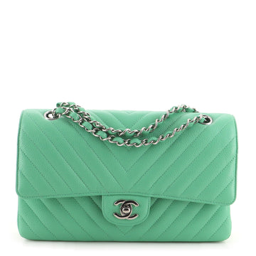 Chanel Classic Double Flap Bag Chevron Caviar Medium