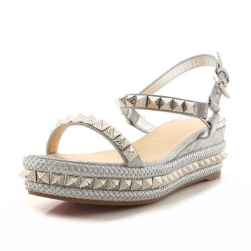 Christian Louboutin Women's Pyraclou Espadrille Sandals Leather