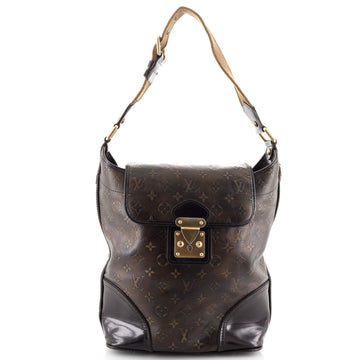Louis Vuitton Sergeant Handbag Limited Edition Monogram Embossed Leather GM