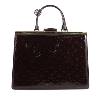 Louis Vuitton Deesse Handbag Monogram Vernis GM Purple