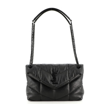 Saint Laurent LouLou Puffer Shoulder Bag Quilted Leather Small