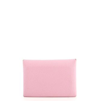 Shop HERMES Calvi Calvi duo card holder (H082977CK55 ) by JOY＋