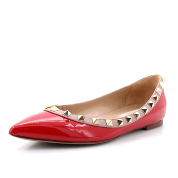 Valentino Women's Rockstud Ballerina Flats Patent