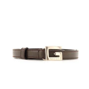 Gucci Square G Buckle Belt Leather Thin