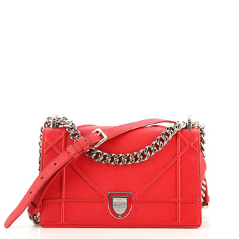 Christian Dior Diorama Flap Bag Grained Calfskin Small