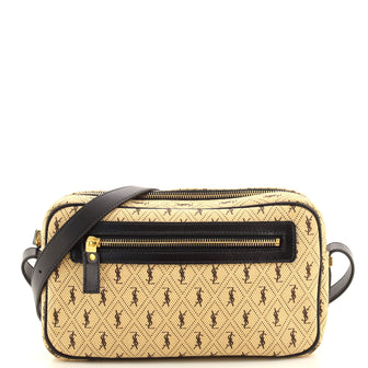 Saint Laurent Camera Bag Monogram All Over Canvas Small