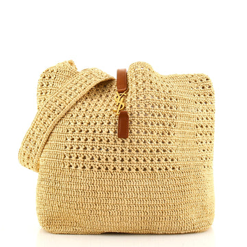 Saint Laurent Classic Hobo Crochet Raffia